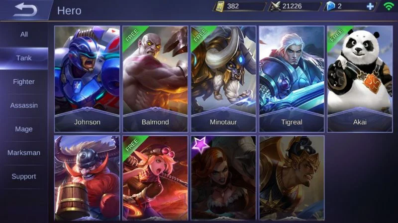 Role Tank di Mobile Legends